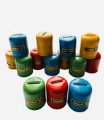 Partij oude Rabobank spaarpotten, Verzenden, Gebruikt, Metaal of Blik, Overige thema's