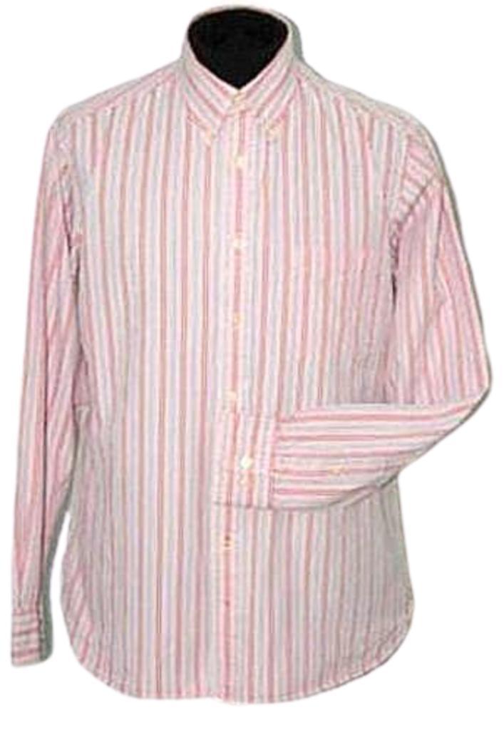Paul Stuart gestreept overhemd, roze, Mt. XL, Kleding | Heren, Overhemden, Zo goed als nieuw, Halswijdte 43/44 (XL), Roze, Verzenden