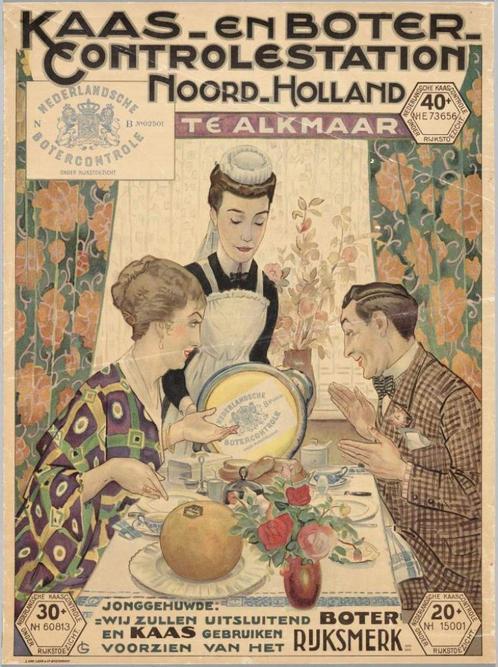 Poster Kaas- en botercontrolestaton Noord-Holland, Verzamelen, Posters, Nieuw, Overige onderwerpen, Rechthoekig Staand, Verzenden