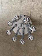 Sciolari Italy design plafondlamp met 8 kopspiegellampen, Gebruikt, Onbekend, Ophalen of Verzenden, Onbekend
