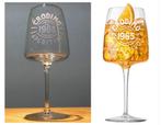 4 nieuwe Crodino 43cl glazen op voet, Verzamelen, Glas en Borrelglaasjes, Ophalen of Verzenden, Nieuw, Overige typen