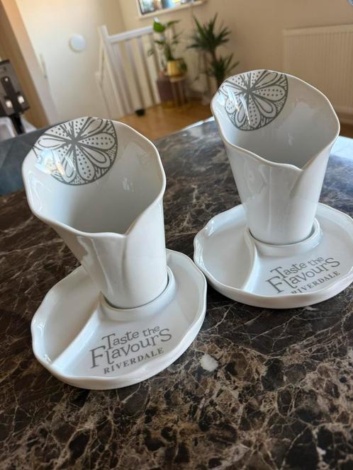 Riverdale patat bakjes/dip set, Huis en Inrichting, Keuken | Servies, Zo goed als nieuw, Schaal of Schalen, Overige stijlen, Ophalen of Verzenden