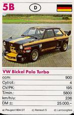 Kw15806 autokaartje 5b -- vw bickel polo turbo, Ophalen of Verzenden, Zo goed als nieuw, Auto's