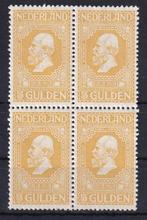 X174A) 1913 NL blok van 4 nr 100 €3000 MNH geen garantie, Ophalen of Verzenden, T/m 1940, Postfris