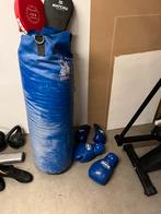 Bokszak + 2 paar bokshandschoenen, Sport en Fitness, Ophalen of Verzenden, Gebruikt, Overige