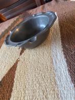 Tinnen asbak met gegolfde rand, Ophalen of Verzenden