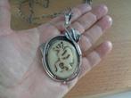 zilveren ketting met Hopi Navajo Kokopelli hanger [835], Sieraden, Tassen en Uiterlijk, Kettingen, Met hanger, Verzenden, Zo goed als nieuw