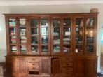 Klassieke landelijke vitrinekast/bibliotheekkast, Ophalen of Verzenden