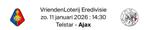GEZOCHT: 1 OF 2 TICKETS VOOR TELSTAR TEGEN AJAX!, Tickets en Kaartjes, Losse kaart, Twee personen, Januari