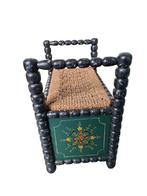 Antiek rotan bankje/ kist
Volledig handgeschilderd, Ophalen, Gevondenengemaakt@gmail.com, 50 tot 100 cm, Onbekend