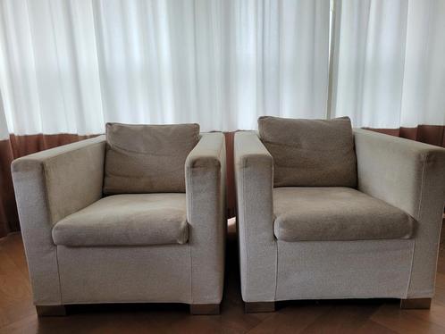 Minotti Suitcase Line fauteuils, Huis en Inrichting, Fauteuils, Gebruikt, Ophalen