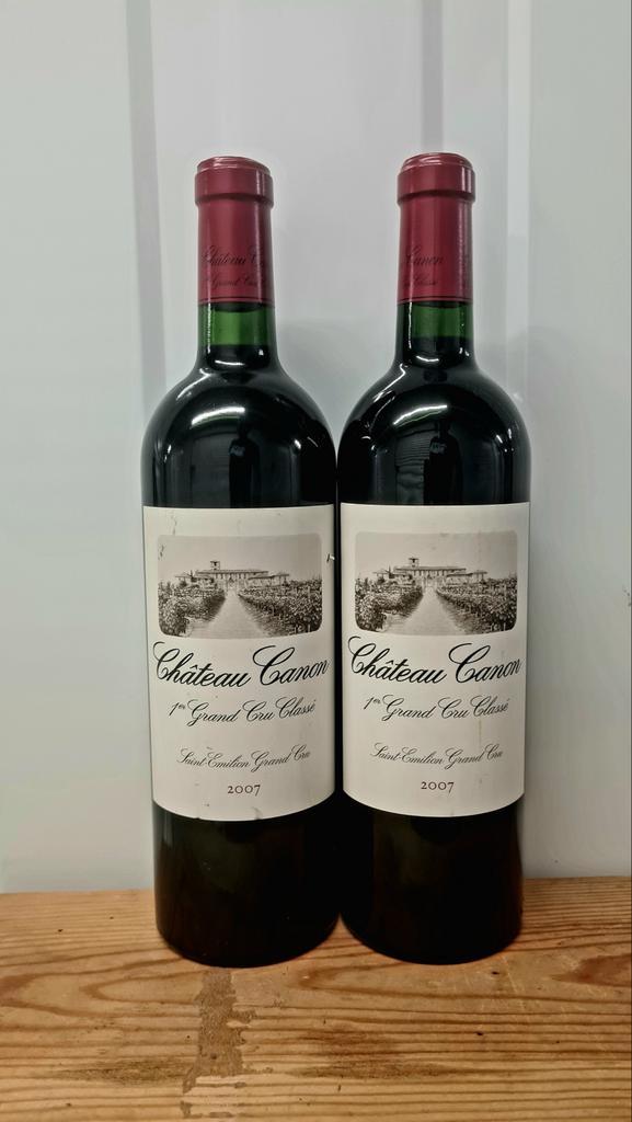 Château Canon 2007 - Saint-Émilion Grand Cru Classé, Verzamelen, Wijnen, Zo goed als nieuw, Rode wijn, Frankrijk, Vol, Ophalen of Verzenden