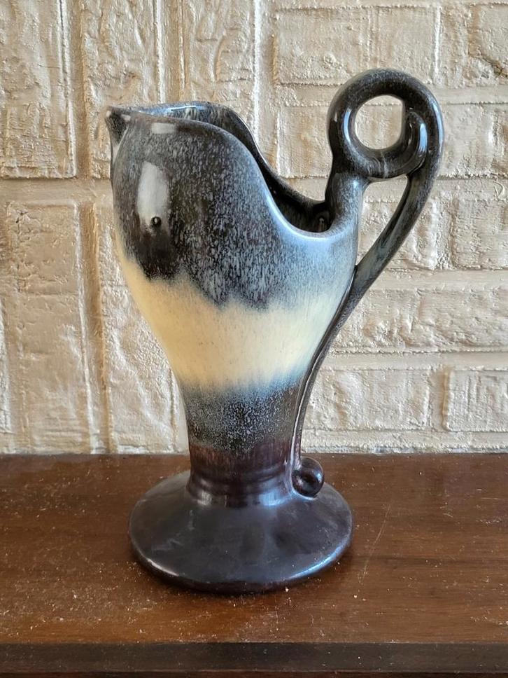 Katwijk Aardewerk Druipglazuur Vaas schenkkan Klinkenberg?, Antiek en Kunst, Antiek | Keramiek en Aardewerk, Ophalen of Verzenden