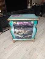 Kastje gepimpt met decoupage, Huis en Inrichting, Ophalen, 50 tot 100 cm, Zo goed als nieuw, Minder dan 100 cm