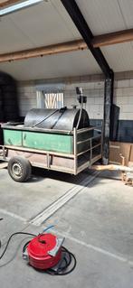 Dieseltank 600 liter met lekbak op aanhangwagen igst, Ophalen