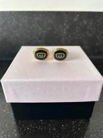 Vintage Manchetknopen van Gucci zwart goud, Ophalen of Verzenden, Zo goed als nieuw, Overige materialen