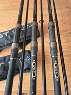 3x Shimano aerocast 12ft karperhengels., Ophalen of Verzenden, Zo goed als nieuw, Werphengel