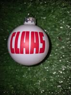 Witte kerstbal Claas, Ophalen of Verzenden, Nieuw, Gebruiksvoorwerp