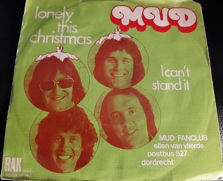 Mud ‎– Lonely This Christmas, Cd's en Dvd's, Vinyl Singles, Gebruikt, Single, Pop, 7 inch, Verzenden