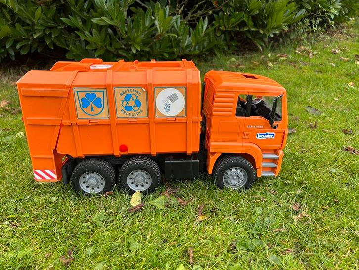 Bruder MAN vuilnisauto, Kinderen en Baby's, Speelgoed | Speelgoedvoertuigen, Gebruikt, Ophalen
