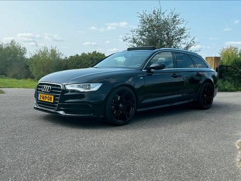 Audi A6 3.0TDI 150KW Avant Quat S-tr 2013 Zwart luchtvering, Auto's, Audi, Particulier, A6, 4x4, ABS, Achteruitrijcamera, Adaptieve lichten