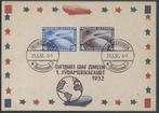 Duitse Rijk 1932: Postkaart "Sudamerikafahrt" zeppelin., Verzenden, Briefkaart