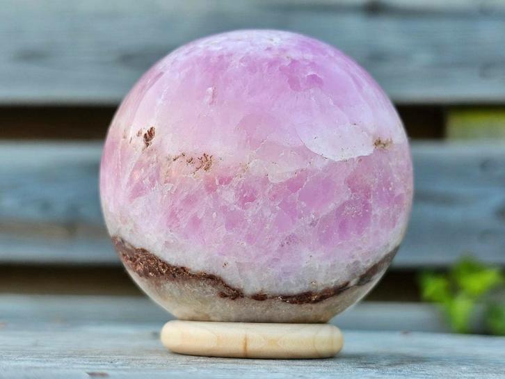Prachtige roze aragoniet bol 69mm, Sieraden, Tassen en Uiterlijk, Edelstenen, Ophalen of Verzenden