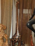 GIRAFFE massief tropisch hout, Antiek en Kunst, Ophalen of Verzenden