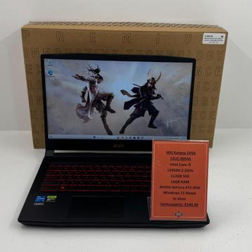 MSI Katana GF66 12UC Gaming Laptop | i5 16GB RAM 512GB SSD beschikbaar voor biedingen