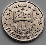 25 Centecu 1992 Nederland BU UNC Munt ECU Zeilschip Boot, Postzegels en Munten, Munten | Nederland, Ophalen of Verzenden