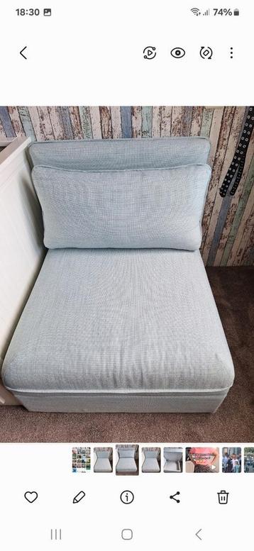 Sofa zitstoel met kussen en opbergbox 