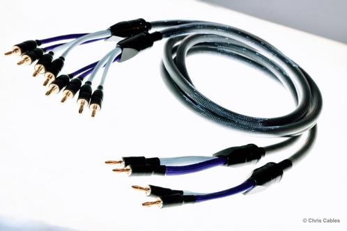 'The Bi-Wire' 4x4mm² luidsprekerkabels van Chris Cables, Audio, Tv en Foto, Audiokabels en Televisiekabels, Nieuw, Luidsprekerkabel