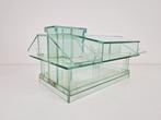 Vintage glazen design object model huis modernist uniek glas, Antiek en Kunst, Kunst | Designobjecten, Ophalen