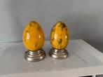 Art Deco lampjes gemarmerd glas Scailmont, Ophalen of Verzenden
