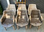 6 eetkamerstoelen, Huis en Inrichting, Ophalen, Gebruikt, Bruin, Vijf, Zes of meer stoelen
