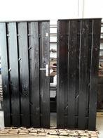 Zwarte tuinpoort/schuttingpoort, Ophalen, Nieuw, Hout, 150 tot 200 cm
