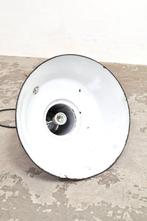 Vintage emaille lamp hanglamp industriële fabriekslamp, Huis en Inrichting, Lampen | Hanglampen, Ophalen of Verzenden, Gebruikt