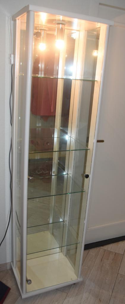 Vitrinekast met 5 niveaus + ingebouwde verlichting 182x45, Huis en Inrichting, Kasten | Vitrinekasten, 150 tot 200 cm, Minder dan 50 cm