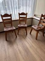 Houten stoelen set van 3, Ophalen, Gebruikt, Hout, Drie