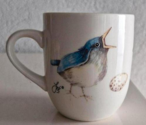 Kopje Jet Spring Vogel, Huis en Inrichting, Keuken | Servies, Zo goed als nieuw, Kop(pen) en/of Schotel(s), Overige stijlen, Ophalen of Verzenden