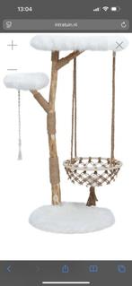 Krabpaal wit, Ophalen, Zo goed als nieuw, Krabpaal