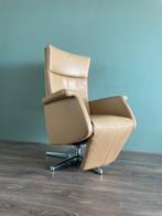 Zeer nette leren relax fauteuil / relax stoel beige, Ophalen, Nvt, Nvt, Nvt