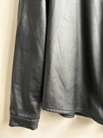 GARCONNE vegan leather blouse zwart mt XS, Kleding | Dames, -, Verzenden, Garconne, Zo goed als nieuw