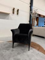 Nieuw Leolux Mayuro Fauteuil velour stof zwart design stoel, Huis en Inrichting, Fauteuils, Leolux, Nieuw, 75 tot 100 cm, Ophalen of Verzenden