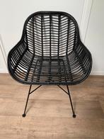 Rotan stoel, Huis en Inrichting, Stoelen, Ophalen, Gebruikt, Zwart, Eén