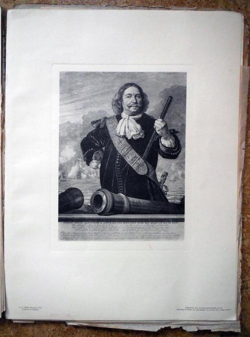 Nederlandsche Zeehelden Onze Vloot Schoolplatenfonds 10 st., Antiek en Kunst, Curiosa en Brocante, Ophalen of Verzenden