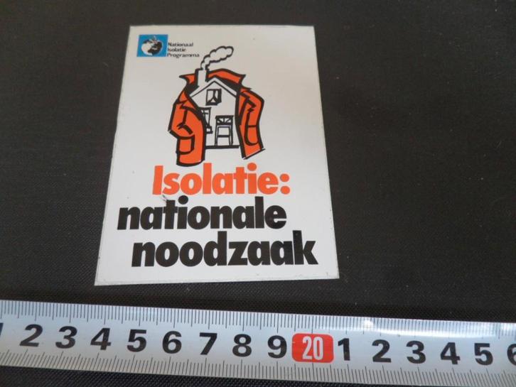 sticker Isolatie: nationale noodzaak, Verzamelen, Stickers, Zo goed als nieuw, Ophalen
