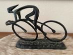 Prachtig design bronzen beeld van een wielrenner SPOTPRIJS!!, Antiek en Kunst, Ophalen of Verzenden, Brons