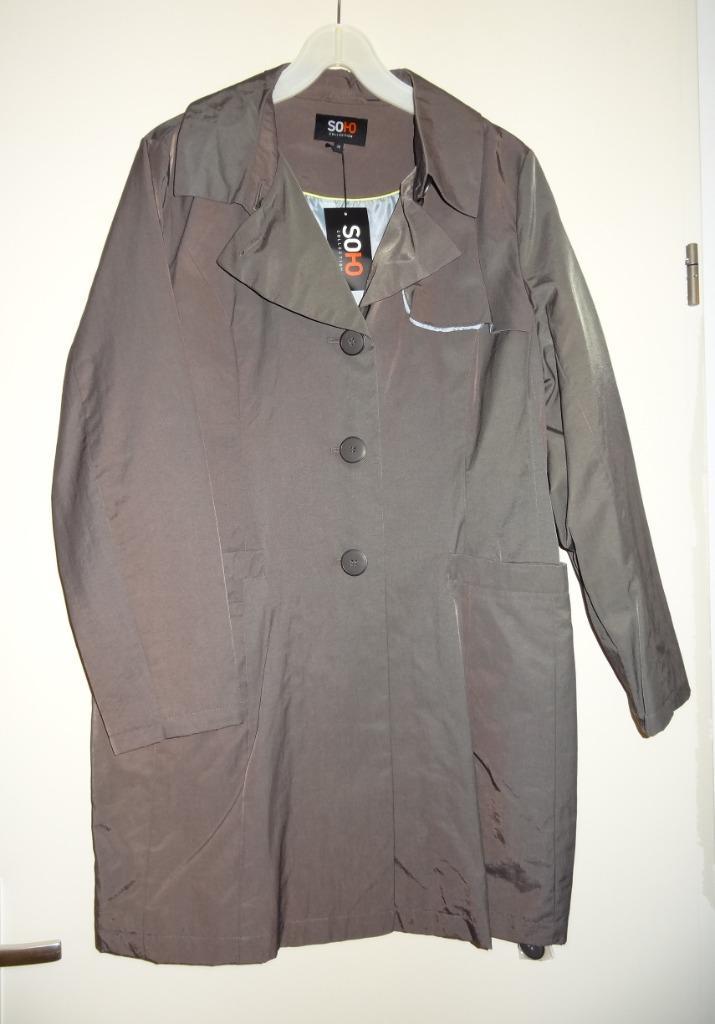 Nieuw: mooie Soho tussenjas regenjas mantel taupe mt 46, Kleding | Dames, Jassen | Winter, Nieuw, Maat 46/48 (XL) of groter, Bruin
