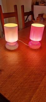 Lykta handgemaakte violet / roze tafellampen, Minder dan 50 cm, Glas, Vintage ikea, Ophalen of Verzenden